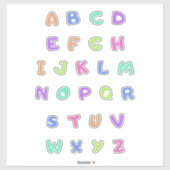 英語アルファベット シール (シート)