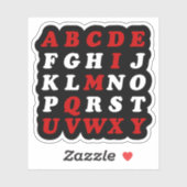 英語アルファベット シール (シート)