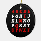 英語アルファベット セラミックオーナメント (左)