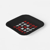 英語アルファベット ペーパープレート (傾斜あり)