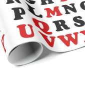 英語アルファベット ラッピングペーパー (ロールコーナー)