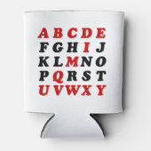 英語アルファベット 缶クーラー (正面)
