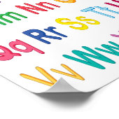 英語アルファベッ子供へトポスター ポスター (角)