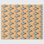 英語グレイハウンドレースドッグ ラッピングペーパー (フラット)