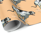 英語グレイハウンドレースドッグ ラッピングペーパー (ロールコーナー)