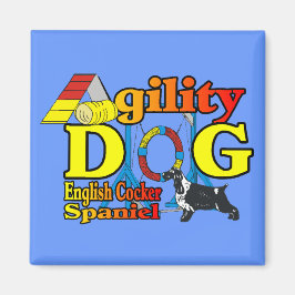 英語コッカースパニエル犬アジリティのギフト マグネット