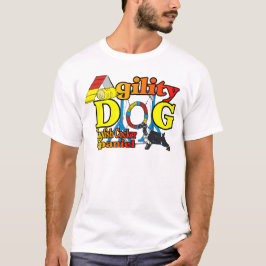英語コッカースパニエル犬アジリティのギフト Tシャツ