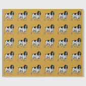 英語コッカースパニエル犬 ラッピングペーパー (フラット)