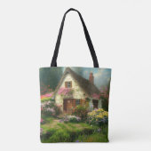 英語コテージトート財布 トートバッグ (裏面)