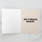 英語コテージフローラガーデンアート誕生日カード カード (内部)