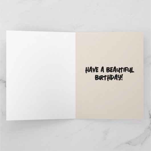 英語コテージフローラガーデンアート誕生日カード カード (内部)