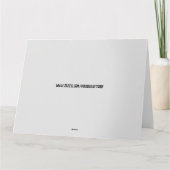 英語コテージ空白のグリーティングカード サンキューカード (裏面)