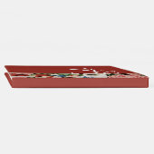 英語コテージ結婚ズゲストブックバラレッド ゲストブック (背)