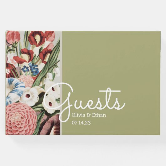 英語コテージ結婚ズゲストブック ゲストブック (正面)