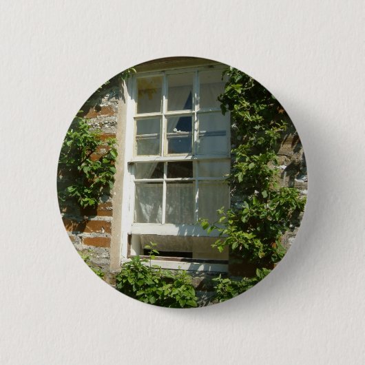 英語コテージI 魅力的 缶バッジ (正面)