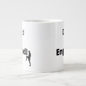 英語サッカー選手のカスタマイズ ジャンボコーヒーマグカップ (正面)