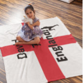 英語サッカー選手のカスタマイズ フリースブランケット