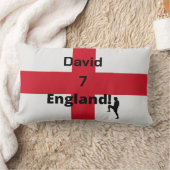 英語サッカー選手のカスタマイズ ランバークッション (ブランケット)