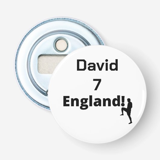 英語サッカー選手のカスタマイズ 栓抜き (正面)