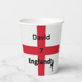 英語サッカー選手のカスタマイズ 紙コップ (裏面)