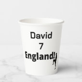 英語サッカー選手のカスタマイズ 紙コップ (裏面)