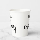 英語サッカー選手のカスタマイズ 紙コップ (左)