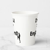 英語サッカー選手のカスタマイズ 紙コップ (右)