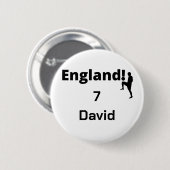 英語サッカー選手のカスタマイズ 缶バッジ (正面&裏面)