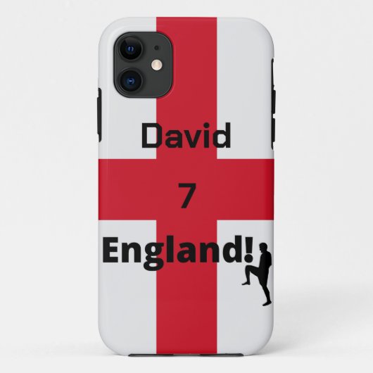英語サッカー選手のカスタマイズ Case-Mate iPhoneケース (裏面)