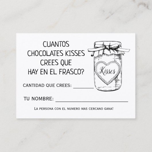 英語シャワーゲスペインのームカードの数 プレイスカード