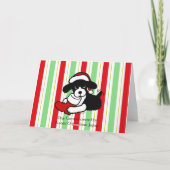 英語スプリンガースパニエル犬クリスマス漫画 シーズンカード (裏面)