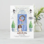 英語スプリンガースパニエル犬ドア移動アナウンス 招待状 (スタンド正面)