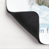 英語セッターエンジェル マウスパッド (コーナー)