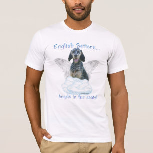 英語セッターエンジェル Tシャツ