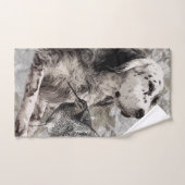 英語セッタータペストリアポスターキャンバスプリントアクリル バスタオルセット (ハンドタオル)