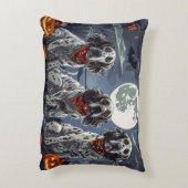 英語セッターハロウィン不気味 アクセントクッション (裏面(縦))