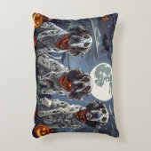 英語セッターハロウィン不気味 アクセントクッション (正面(垂直))