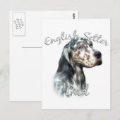 英語セッターパパ2 ポストカード (正面/裏面)