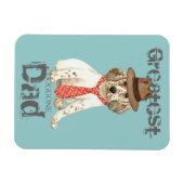 英語セッターパパ マグネット (横)