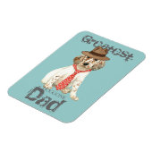 英語セッターパパ マグネット (左側)