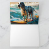 英語セッタービーチ絵画サーフィン カード (内部)