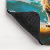 英語セッタービーチ絵画サーフィン マウスパッド (コーナー)