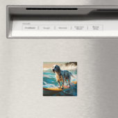 英語セッタービーチ絵画サーフィン マグネット (インサイチュ (食洗機))