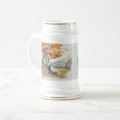 英語セッター狩り「Laverack」 ビールジョッキ (正面左)