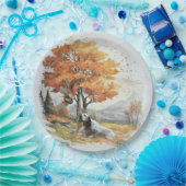 英語セッター狩り「Laverack」 ペーパープレート (パーティー)