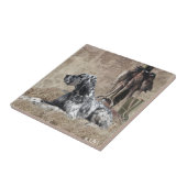 英語セッター,キジ狩りタペストリーのポスター タイル (側面)