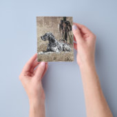 英語セッター,キジ狩りタペストリーのポスター チラシ (手)