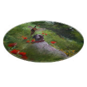 英語セッター，キジ狩り カッティングボード (角)