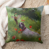 英語セッター，キジ狩り クッション (ブランケット)