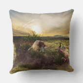 英語セッター，キジ狩り クッション (裏面)